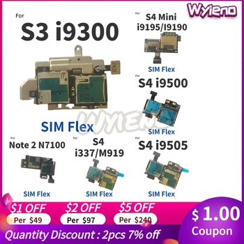 Wyieno For Samsung Galaxy S3 i9300 S4 Mini i9190 i9500 i9505 SIM Card Reader Holder Micro SD Memory Socket Slot Tray flex Cable
Wyieno For Samsung Galaxy S3 i9300 S4 Mini i9190 i9500 i9505 SIM Card Reader Holder Micro SD Memory Socket Slot Tray flex Cable
