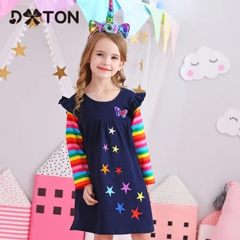 Dxton Girls Long Sleeve Dress Children Winter Clothing Rainbow Kids Dresses Butterfly Dress for Girls Baby Girl Clothes 2-8 Year
Dxton Girls Long Sleeve Dress Children Winter Clothing Rainbow Kids Dresses Butterfly Dress for Girls Baby Girl Clothes 2-8 Year