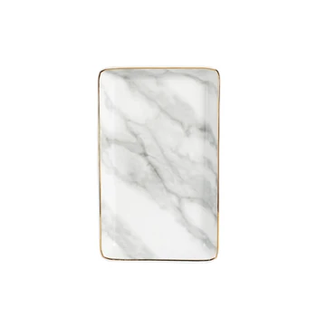 Nordic Style Kitchen Jewelry Display Space Saving Marble Pattern Practical Ceramic Fruit Plate Rectangular Food Storage Tray
Nordic Style Kitchen Jewelry Display Space Saving Marble Pattern Practical Ceramic Fruit Plate Rectangular Food Storage Tray