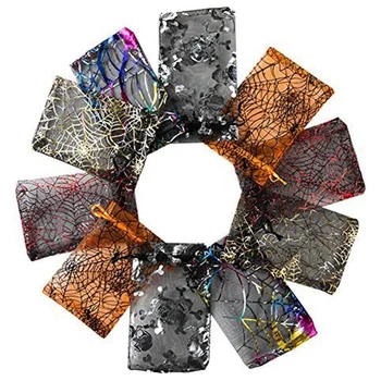 100Pcs Christmas Candy Hot Stamping Gauze Bag 10X15CM Halloween Gift Storage Drawstring Bag Organza Ornament Gauze Bag 
100Pcs Christmas Candy Hot Stamping Gauze Bag 10X15CM Halloween Gift Storage Drawstring Bag Organza Ornament Gauze Bag
