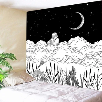 Draw Moon Hippie Tapestry Hanging Wall Cloth Tapestries Carpet Polyester DecorLove Women Psychedelic Throw Blanket SpaceTapestry
Draw Moon Hippie Tapestry Hanging Wall Cloth Tapestries Carpet Polyester DecorLove Women Psychedelic Throw Blanket SpaceTapestry