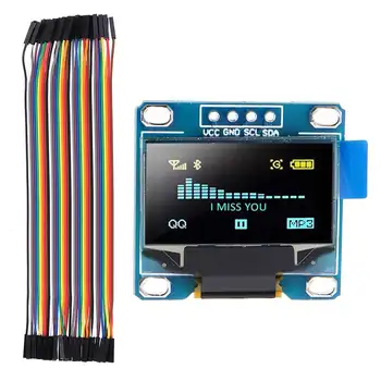 0.96" OLED I2c IIC LCD Screen Module Display Yellow Blue 128 64 3.3V-5V 128 X 64 for Arduino Display 40pin Dupont Wires
0.96" OLED I2c IIC LCD Screen Module Display Yellow Blue 128 64 3.3V-5V 128 X 64 for Arduino Display 40pin Dupont Wires