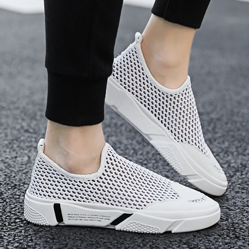 Summer Breathable Hollow out Fly Netting Surface MEN'S SHOES Sports Casual Students Shoes Slip-on Loafers
Summer Breathable Hollow out Fly Netting Surface MEN'S SHOES Sports Casual Students Shoes Slip-on Loafers