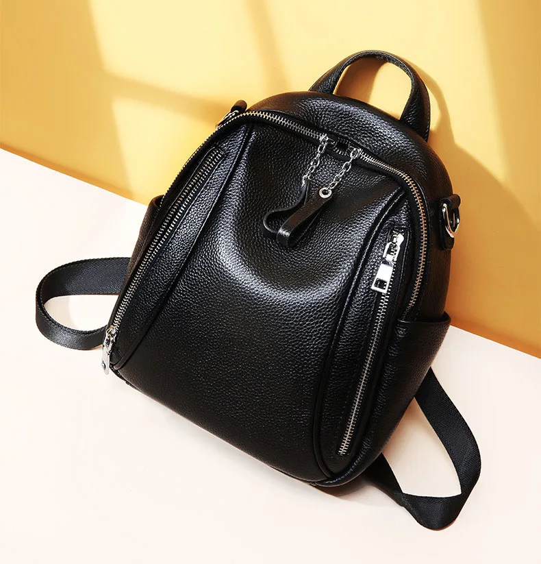 Women's Backpacks Silver Color Hardware First Layer Cow Leather Female School Backpack Cowhide Bags
Women's Backpacks Silver Color Hardware First Layer Cow Leather Female School Backpack Cowhide Bags