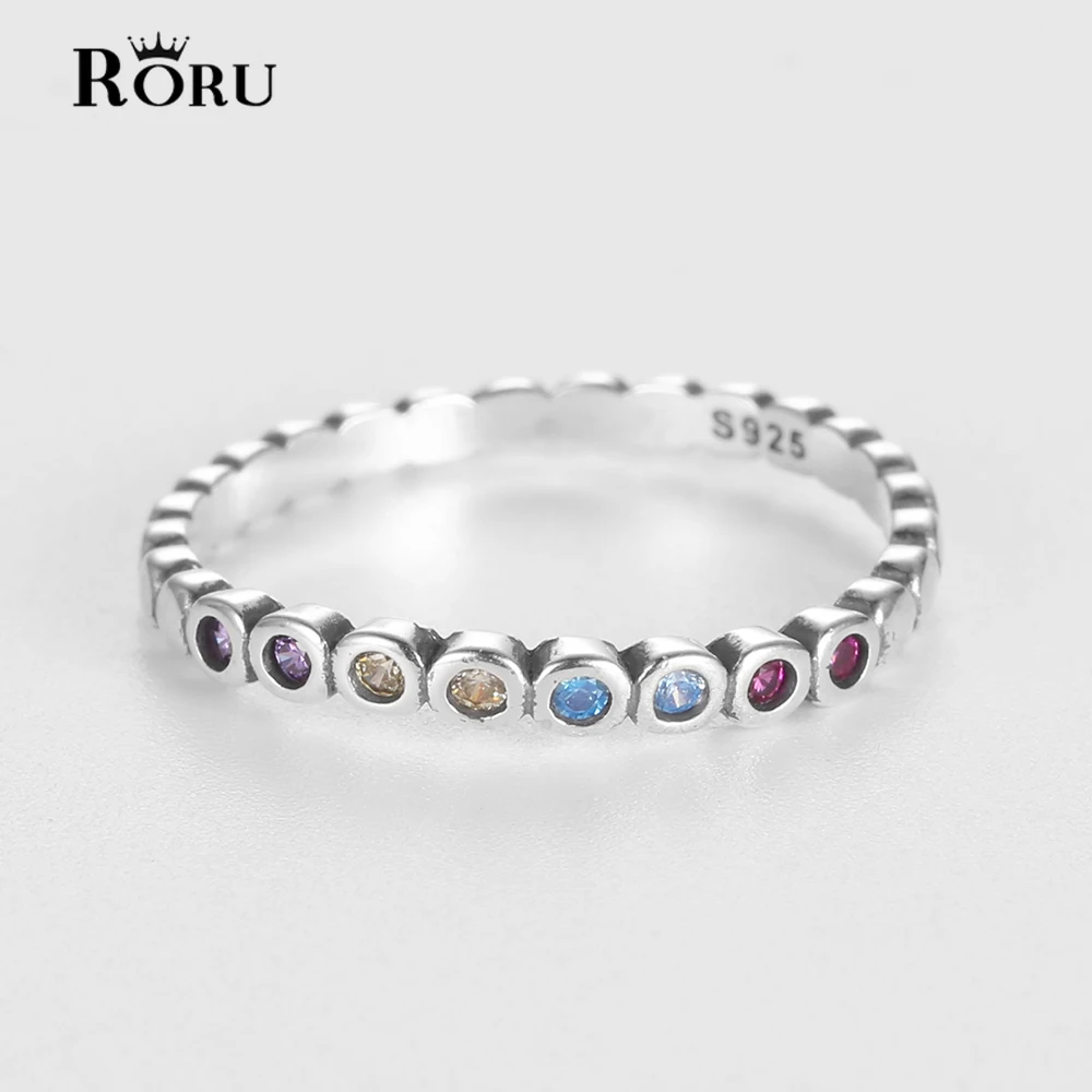 S925 100% Trendy Rainbow Color Finger Rings for Women Girls Friends Wedding Sterling Silver 925 Ring Fine Jewelry Gifts
S925 100% Trendy Rainbow Color Finger Rings for Women Girls Friends Wedding Sterling Silver 925 Ring Fine Jewelry Gifts