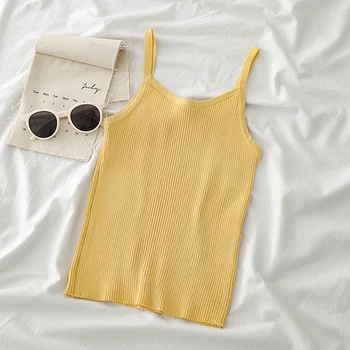 HELIAR Women Tops Sexy Spaghetti Knitted Solid Tank Tops Outerwear Tops For Women 2020 Summer Crop Tops Women Knitted Camis
HELIAR Women Tops Sexy Spaghetti Knitted Solid Tank Tops Outerwear Tops For Women 2020 Summer Crop Tops Women Knitted Camis