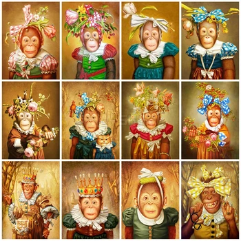 EverShine Diamond Painting Full drill square monkey Diamond Embroidery Animals Cross stitch Bead Picture Kits Handicraft Art
EverShine Diamond Painting Full drill square monkey Diamond Embroidery Animals Cross stitch Bead Picture Kits Handicraft Art