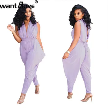 Wantmove women jumpsuit sexy v neck sleeveless loose solid 2019 new winter women jumpsuit WM909
Wantmove women jumpsuit sexy v neck sleeveless loose solid 2019 new winter women jumpsuit WM909