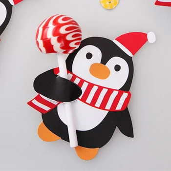 50PCS Xmas Good Natal Decorations For Home Kids Santa Claus Penguin Lollipop Christmas Paper Card Candy
50PCS Xmas Good Natal Decorations For Home Kids Santa Claus Penguin Lollipop Christmas Paper Card Candy