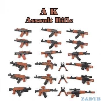 21PCS AK Assault Rifles Weapon Pack Gun Military Mini Soldier Figure WW2 Model Building Block Brick Locking For Children Kid Toy
21PCS AK Assault Rifles Weapon Pack Gun Military Mini Soldier Figure WW2 Model Building Block Brick Locking For Children Kid Toy