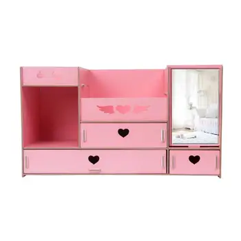 Makeup-Storage-Box Stationery Tissue-Box Jewelry Cosmetic-Organizer with Makeup-Mirror Cabinet Drawer Case
Makeup-Storage-Box Stationery Tissue-Box Jewelry Cosmetic-Organizer with Makeup-Mirror Cabinet Drawer Case
