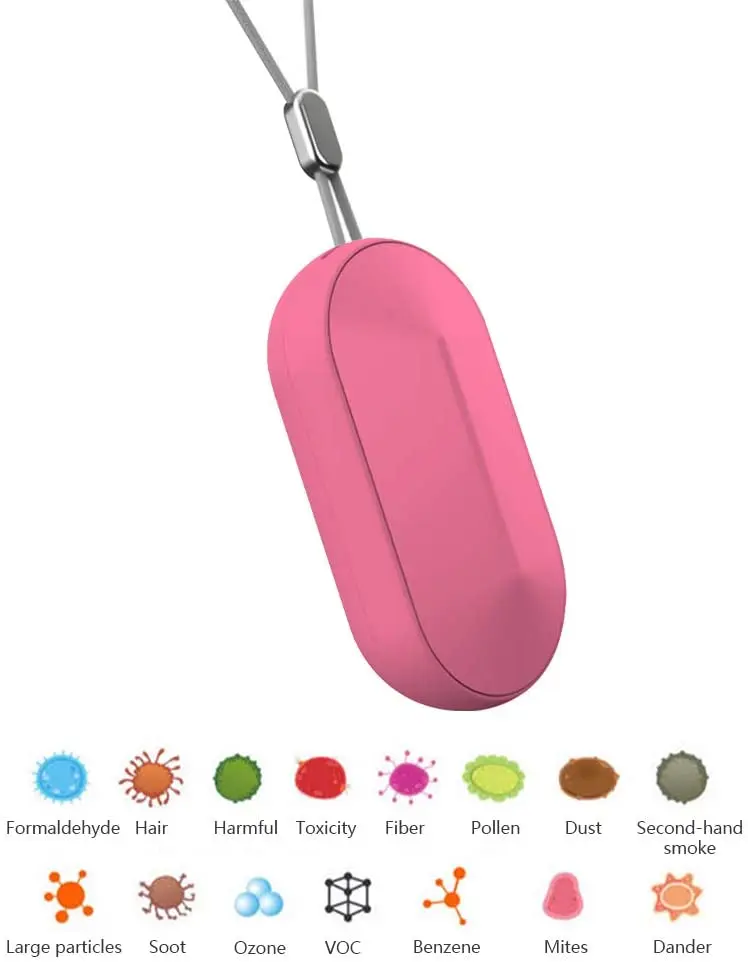 Portable negative ion air purifier to remove formaldehyde haze electronic mask practical portable tool
Portable negative ion air purifier to remove formaldehyde haze electronic mask practical portable tool