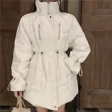 Luxurious Women's Winter Cotton Coat Casual Loose Warm White Skirt Parkas Stand Collar Elegant Overcoat Woman Korean Long Jacket
Luxurious Women's Winter Cotton Coat Casual Loose Warm White Skirt Parkas Stand Collar Elegant Overcoat Woman Korean Long Jacket
