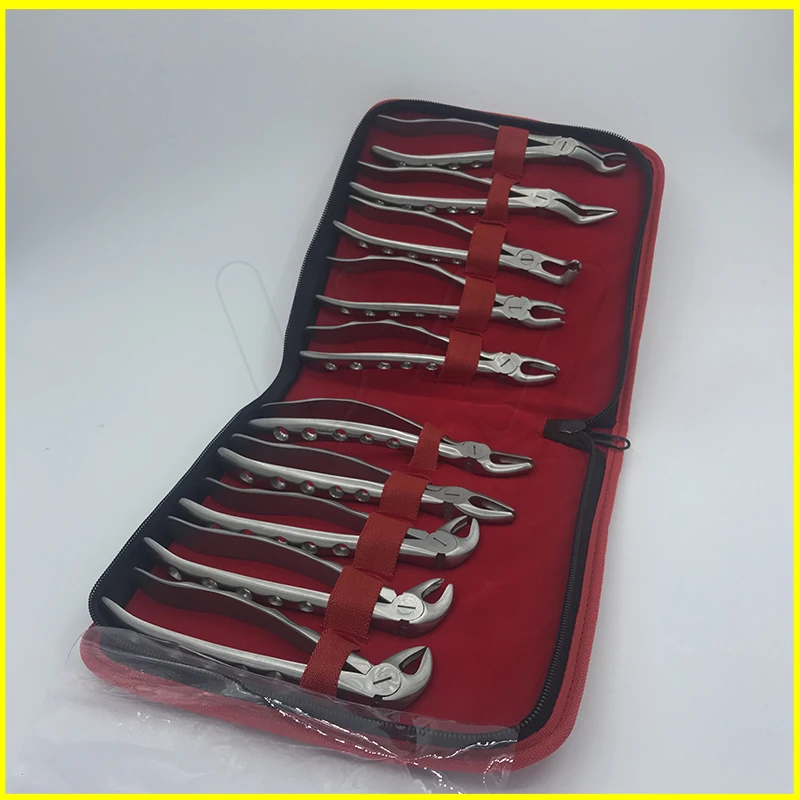 10PCS Stainless Steel Dental Extraction Forceps Adults Teeth Extracting Pliers Surgical Toothdental Instrument With Storage Bag
10PCS Stainless Steel Dental Extraction Forceps Adults Teeth Extracting Pliers Surgical Toothdental Instrument With Storage Bag