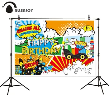 Allenjoy Cartoon Superhero Party Curtains Happy Birthday Comic Cars Cityscape Backdorps Banners Baby Shower Photobooth Curtains
Allenjoy Cartoon Superhero Party Curtains Happy Birthday Comic Cars Cityscape Backdorps Banners Baby Shower Photobooth Curtains