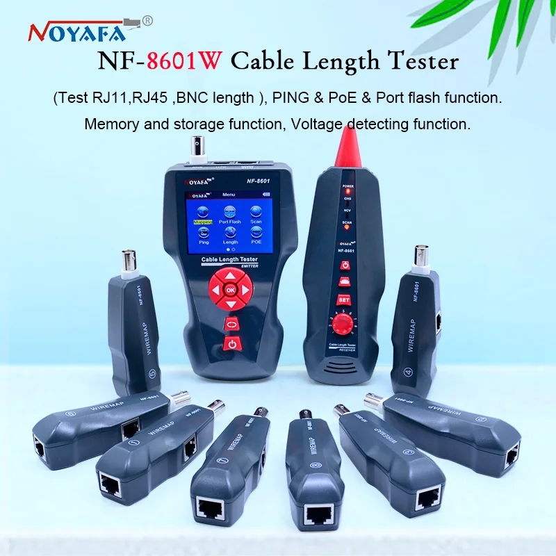 New NF-8601W Multi-functional Network Cable Tester LCD Cable length Tester Breakpoint Tester English version
New NF-8601W Multi-functional Network Cable Tester LCD Cable length Tester Breakpoint Tester English version