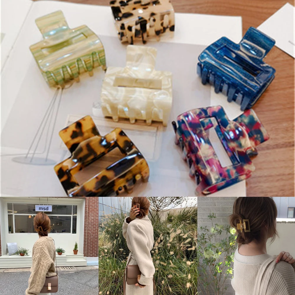 Acetate Sheet Japan And South Korea Hair Accessories Girl Temperament Hair Clip Simple Geometry Hairpin Large
Acetate Sheet Japan And South Korea Hair Accessories Girl Temperament Hair Clip Simple Geometry Hairpin Large