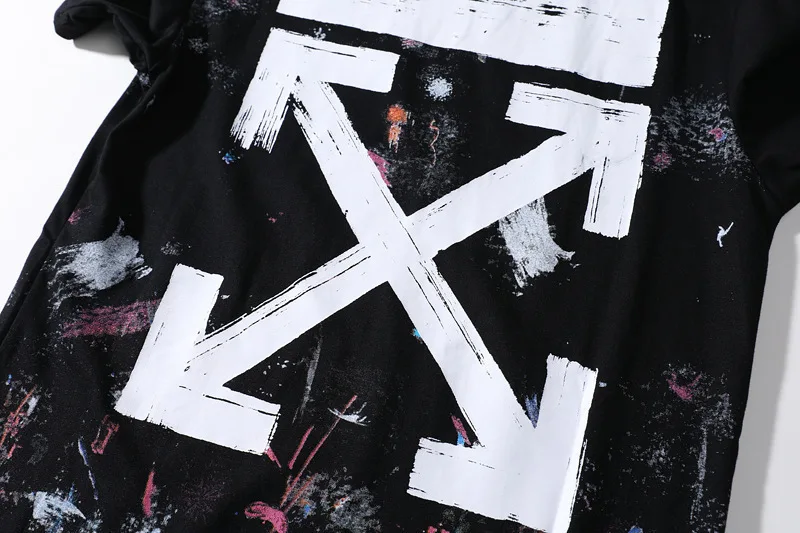 European And American-Style Popular Brand off Fireworks Graffiti Short Sleeved T-shirt Ow White Men's And Women's COUPLE'S Casua
European And American-Style Popular Brand off Fireworks Graffiti Short Sleeved T-shirt Ow White Men's And Women's COUPLE'S Casua