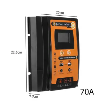 2020 New Charge controller 12V 24V 30A 50A 70A Solar Charge Controller Solar Panel Battery Regulator Dual USB LCD Display
2020 New Charge controller 12V 24V 30A 50A 70A Solar Charge Controller Solar Panel Battery Regulator Dual USB LCD Display