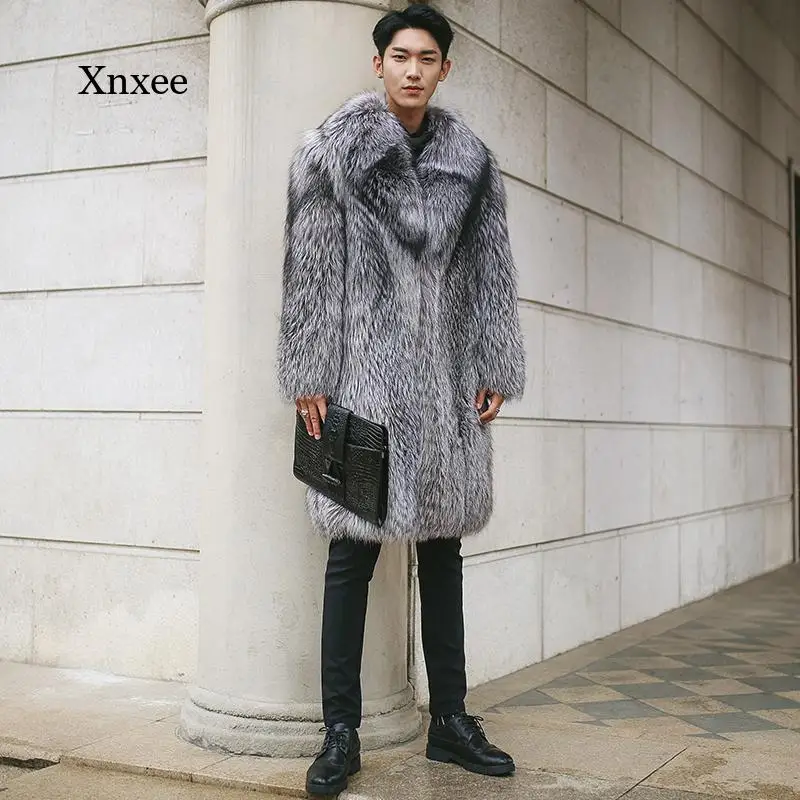 Men's New Fur Coat Imitation Fox Hair Long Coat Fur One Body Coat Slim Fashion Large Code Jacket Outwear Clothing Tops
Men's New Fur Coat Imitation Fox Hair Long Coat Fur One Body Coat Slim Fashion Large Code Jacket Outwear Clothing Tops