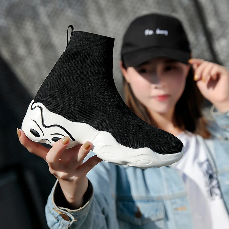 2020 Running Shoes For unisex Breathable Sneakers Knit Upper Sport Sock Boots Woman Chunky Shoes High Top super Light Slip-on
2020 Running Shoes For unisex Breathable Sneakers Knit Upper Sport Sock Boots Woman Chunky Shoes High Top super Light Slip-on