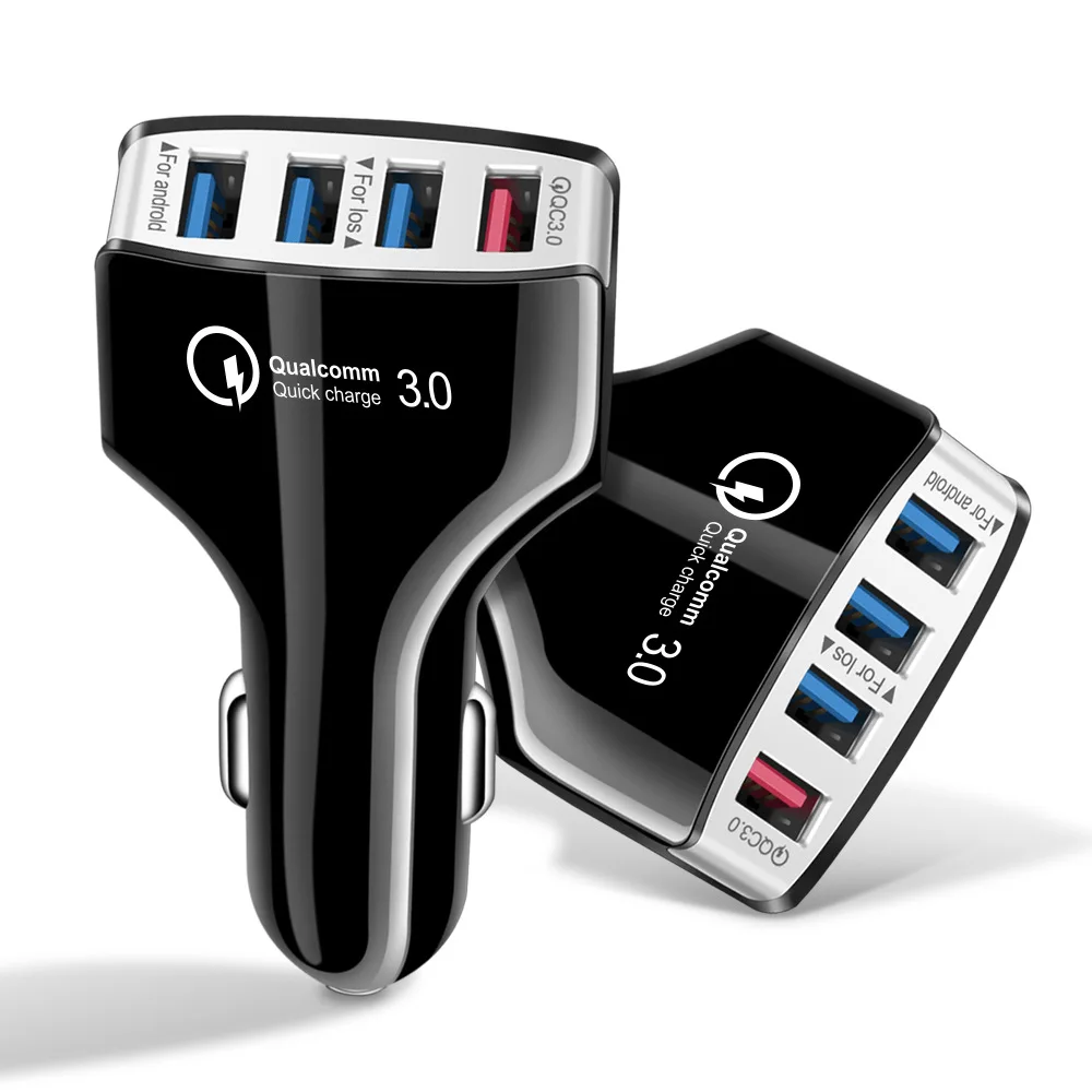 Car Charger QC 3.0 Quick Charge Car-Charger 4 Ports Fast Car phone Charger Mobile Phone USB Charger for iPhone Samsung Xiaomi
Car Charger QC 3.0 Quick Charge Car-Charger 4 Ports Fast Car phone Charger Mobile Phone USB Charger for iPhone Samsung Xiaomi