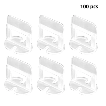 100pcs Tile Leveling Spacer Tile Leveling System Clips Flat Leveling System Tools Physical Measuring Tools Plastic Spacers Base