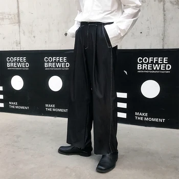 Men Straight Pants Vintage Fashion Loose Casual Black Wide Leg Suit Pants Male Streetwear Hip Hop Harem Trouser
Men Straight Pants Vintage Fashion Loose Casual Black Wide Leg Suit Pants Male Streetwear Hip Hop Harem Trouser