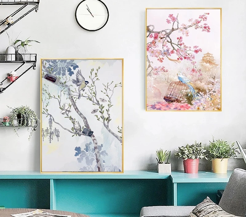 Retro Chinese Style Flowers Poster Plum Blossom Willow Tree Landscape Wallpaper Canvas Painter Print Art Picture Bedroom Office
Retro Chinese Style Flowers Poster Plum Blossom Willow Tree Landscape Wallpaper Canvas Painter Print Art Picture Bedroom Office