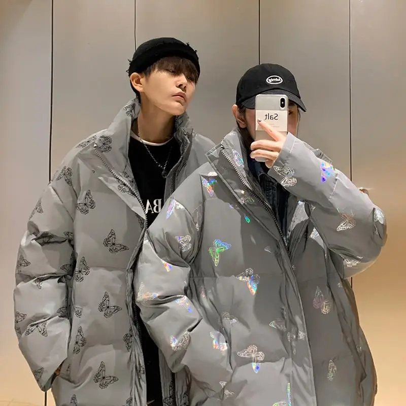 5XL Reflective Butterfly Print down jacket Windbreaker Zip Coats Jackets 2023 Winter Women Men Warm Outwear Loose Parka Coat
5XL Reflective Butterfly Print down jacket Windbreaker Zip Coats Jackets 2023 Winter Women Men Warm Outwear Loose Parka Coat