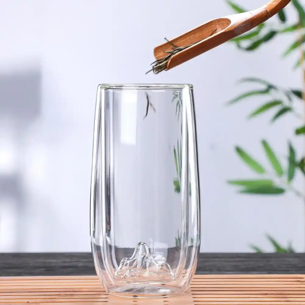 glass tea cup transparent heat-resistant tea coffee cup mug