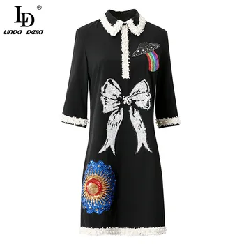 LD LINDA DELLA Fashion Runway Summer Straight Women Short Dress Color sequins Bow Print bead Elegant Vacation Ladies Mini Dress
LD LINDA DELLA Fashion Runway Summer Straight Women Short Dress Color sequins Bow Print bead Elegant Vacation Ladies Mini Dress