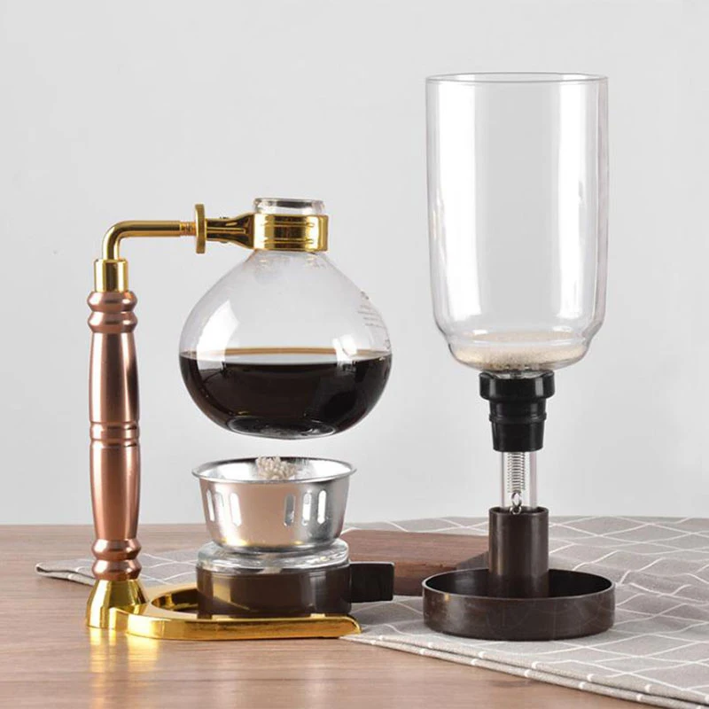Baispo Syphon Coffee Maker Set 3 Cups Syphon Pots Filters Japanese Style Tea Siphon Filter Coffee Siphon Machine Heat-Resistant
Baispo Syphon Coffee Maker Set 3 Cups Syphon Pots Filters Japanese Style Tea Siphon Filter Coffee Siphon Machine Heat-Resistant