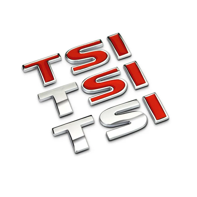 1 шт. 3D металлическая наклейка TSI логотип автомобиля сторона крыло значок на