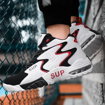 High-top Basketball Shoes Trainers Men Women Unisex Cushioning 2019 New Sneakers Anti-skid Athletic Outdoor Male Sport Shoes
High-top Basketball Shoes Trainers Men Women Unisex Cushioning 2019 New Sneakers Anti-skid Athletic Outdoor Male Sport Shoes