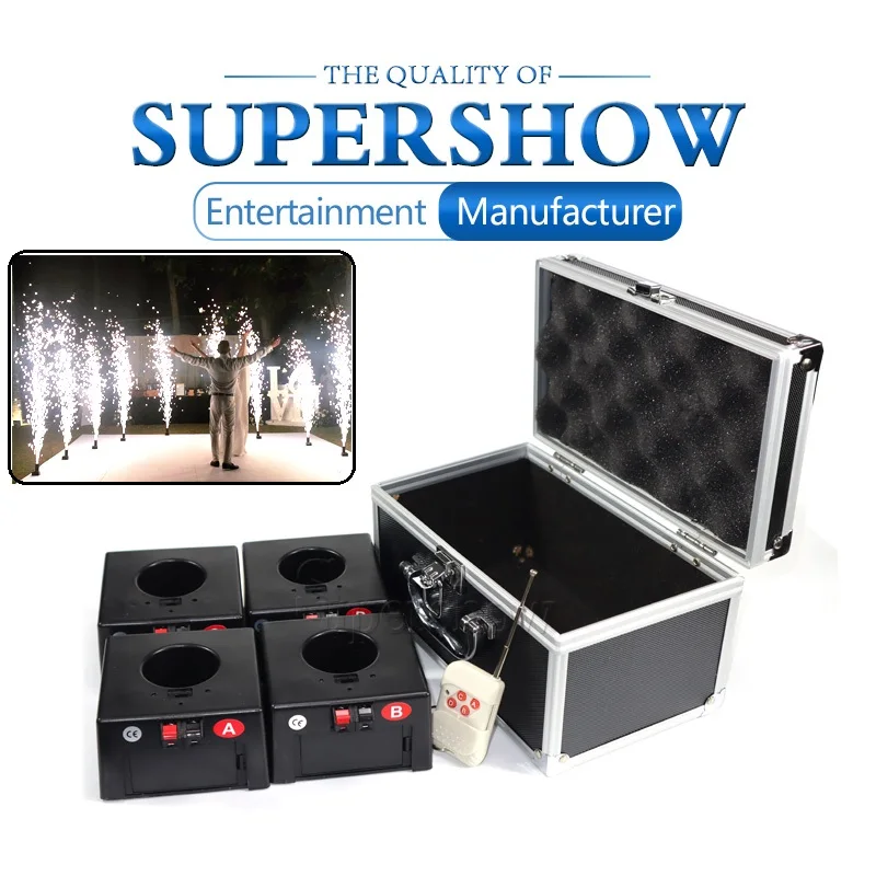 Cold Firework Ignition Machine Wireless Remote Pyrotechnics 4 Cues Receiver Stage Equipment Fountain System 1case 4 Base Firing
Cold Firework Ignition Machine Wireless Remote Pyrotechnics 4 Cues Receiver Stage Equipment Fountain System 1case 4 Base Firing