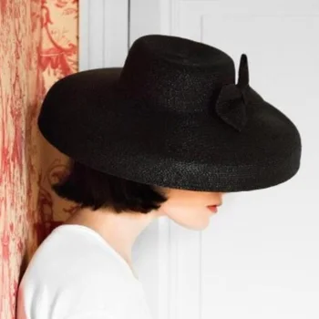 Retro dome drooping brim bow paper straw hat sun protection stage catwalk concave shape straw hat woman hat summer visor hat
Retro dome drooping brim bow paper straw hat sun protection stage catwalk concave shape straw hat woman hat summer visor hat