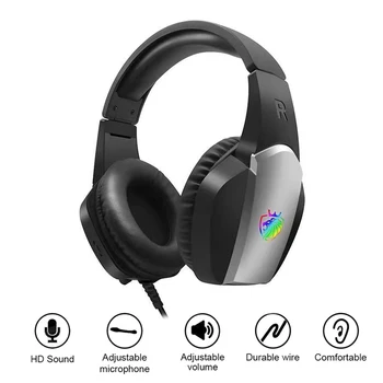 For A1 Gaming Headset With Noise-Canceling Microphone 50MM Headphone Driver USB7.1 Channel 3.5 Interface Headset
For A1 Gaming Headset With Noise-Canceling Microphone 50MM Headphone Driver USB7.1 Channel 3.5 Interface Headset