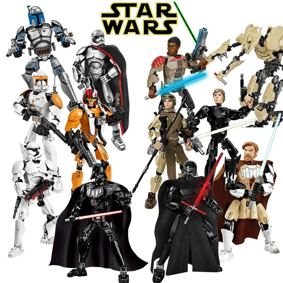 New Star War Buildable Figure Building Block Toy Kylo Ren Chewbacca Darth Vader Boba Jango Fett Stormtrooper Toys For children
New Star War Buildable Figure Building Block Toy Kylo Ren Chewbacca Darth Vader Boba Jango Fett Stormtrooper Toys For children