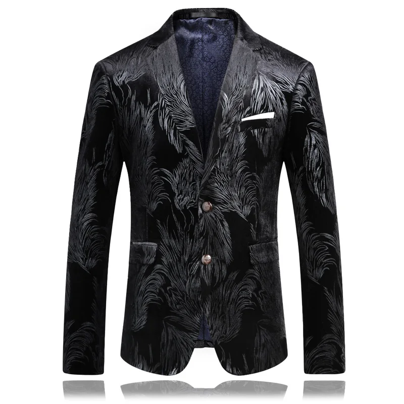 Nice Men Slim Fit Blazer Pattern Designs 3XL 5XL Fashion Stylish Black Velvet Party Blazer For Men
Nice Men Slim Fit Blazer Pattern Designs 3XL 5XL Fashion Stylish Black Velvet Party Blazer For Men