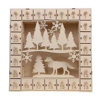 Christmas Tree Wooden Advent Calendar Countdown Decoration 24 Drawers with LED Light Ornament 
Christmas Tree Wooden Advent Calendar Countdown Decoration 24 Drawers with LED Light Ornament