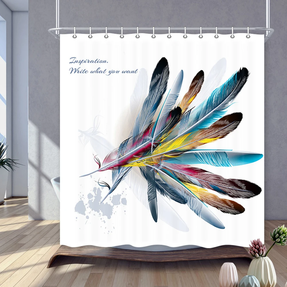 Feather Shower Curtain Vaned Types Flight Feathers Animal Print Waterproof Fabric Bathroom Decor Set With Hooks 20
Feather Shower Curtain Vaned Types Flight Feathers Animal Print Waterproof Fabric Bathroom Decor Set With Hooks 20