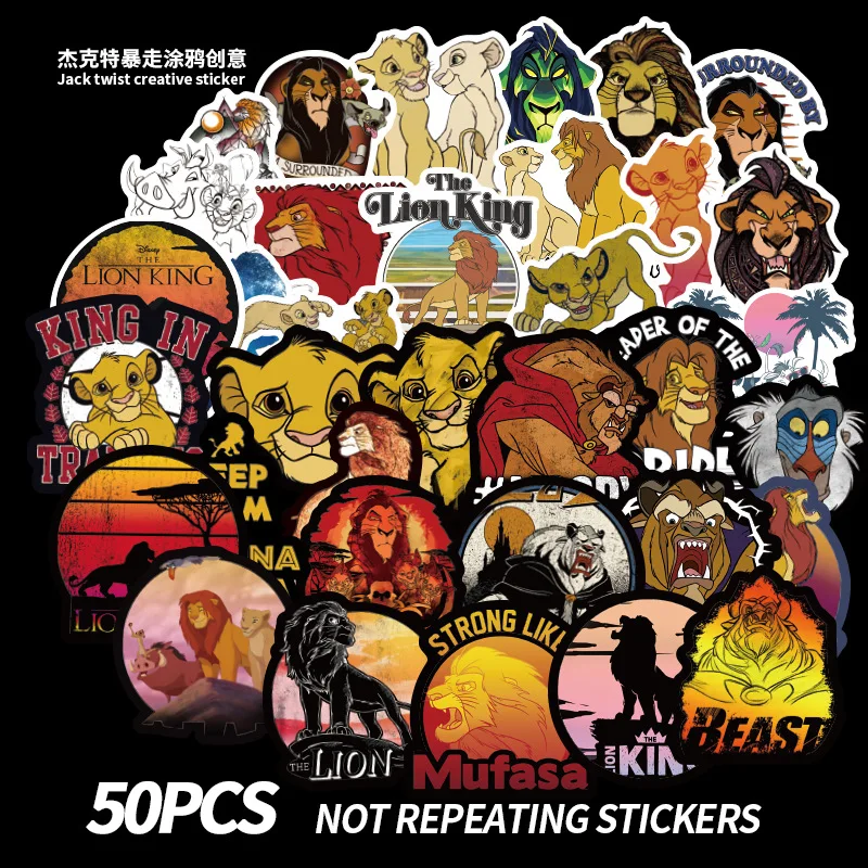 50Pcs Cute Lion's World Animal Personality Doodle Trolley Case Sticker Suitcase Guitar Car Sticker Waterproof
50Pcs Cute Lion's World Animal Personality Doodle Trolley Case Sticker Suitcase Guitar Car Sticker Waterproof