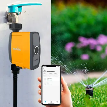 WIFI Connection Automatic Smart Irrigation System Watering Timer Soil Moisture Sensor Garden Irrigation Controller Sprinkler
WIFI Connection Automatic Smart Irrigation System Watering Timer Soil Moisture Sensor Garden Irrigation Controller Sprinkler