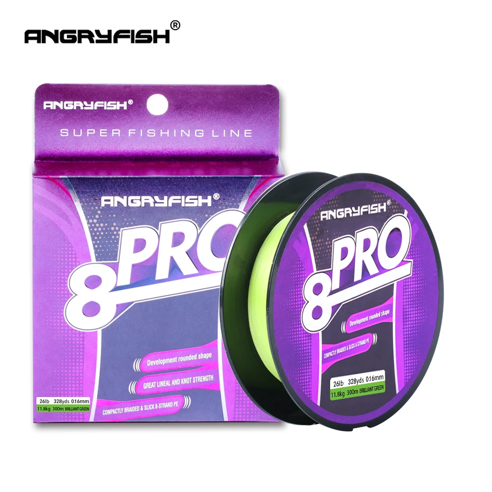 Angryfish New Pro 8x 300M Braided Fishing Line High Strength Incredible Superline Abrasion Resistant and Improved Braided Line
Angryfish New Pro 8x 300M Braided Fishing Line High Strength Incredible Superline Abrasion Resistant and Improved Braided Line