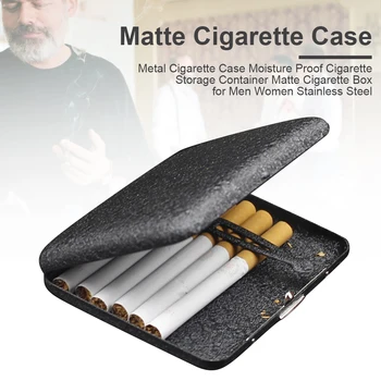 Moisture Proof Metal Cigarette Storage Box Portable 20 Cigarette Case Smoking Accessories Man Gift Box Cigar Pocket Container
Moisture Proof Metal Cigarette Storage Box Portable 20 Cigarette Case Smoking Accessories Man Gift Box Cigar Pocket Container