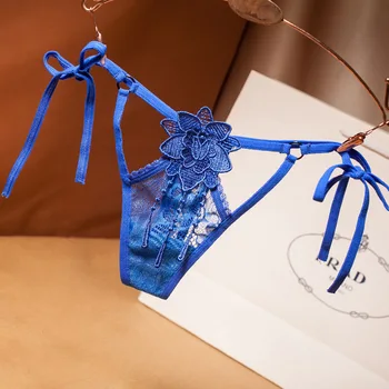 Summer Side Lacing Bikini Panties Cute Bow Low Rise Transparent Hollow Out T-back Low Rise Solid Color Delicate Embroidery Thong
Summer Side Lacing Bikini Panties Cute Bow Low Rise Transparent Hollow Out T-back Low Rise Solid Color Delicate Embroidery Thong