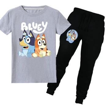 Summer children's cartoon JOJO siwa bingo bluey UNSPEAKABLE cotton short-sleeved T-shirt + trousers children's suit clothing
Summer children's cartoon JOJO siwa bingo bluey UNSPEAKABLE cotton short-sleeved T-shirt + trousers children's suit clothing