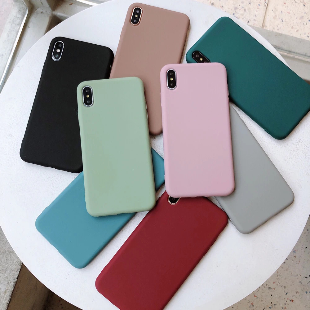 Soft Back Matte Color phone case for iPhone 6 6s 7 plus 8 X XS max XR Plain Shockproof TPU thin Silicone Back Cover Capa funda
Soft Back Matte Color phone case for iPhone 6 6s 7 plus 8 X XS max XR Plain Shockproof TPU thin Silicone Back Cover Capa funda