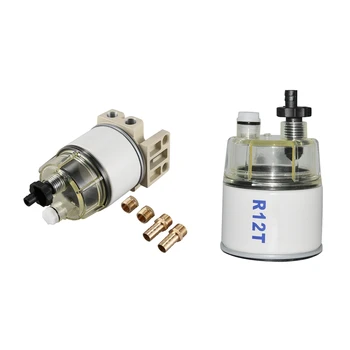 R12T Fuel/ Water Separator Filter Engine for Racor 140R 120At S3240 Npt Zg1/4-19 & Filter and Nylon Collection Bowl
R12T Fuel/ Water Separator Filter Engine for Racor 140R 120At S3240 Npt Zg1/4-19 & Filter and Nylon Collection Bowl